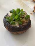 Portobello recheado com gorgonzola