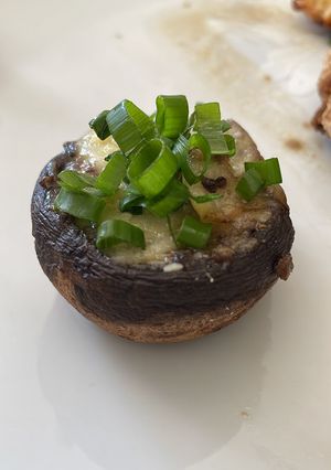 Foto de Portobello recheado com gorgonzola
