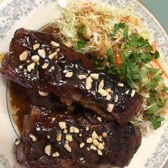 A picture of Braised Pork Ribs in Peanut Butter Sauce.