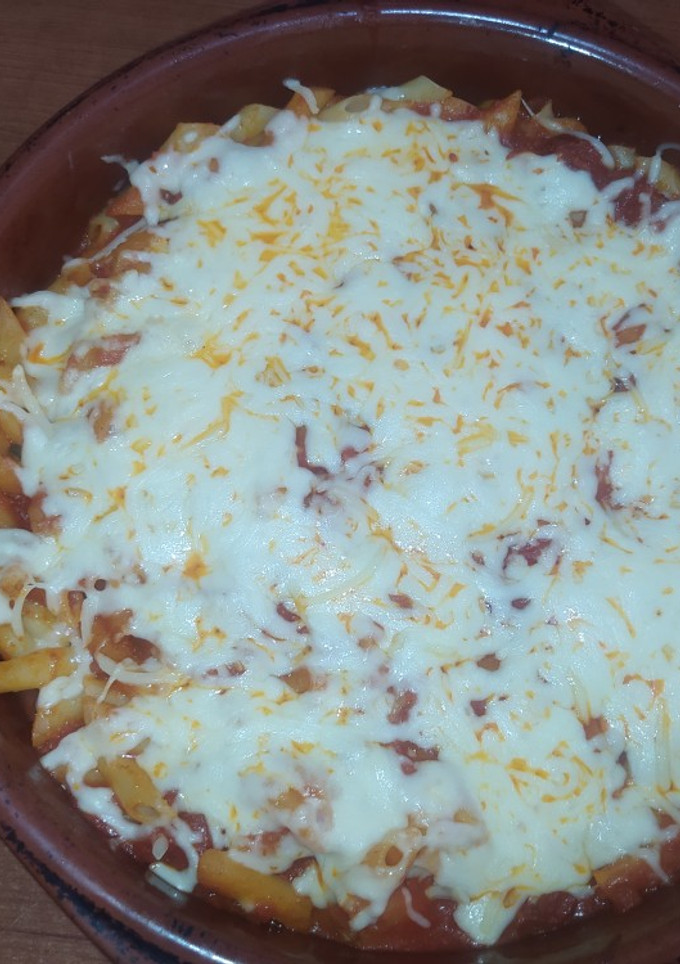 Una foto de Macarrones de chorizo