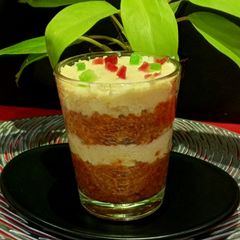 A picture of Carrot Halwa With Rabdi Layer.