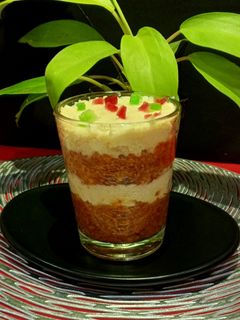 A picture of Carrot Halwa With Rabdi Layer.