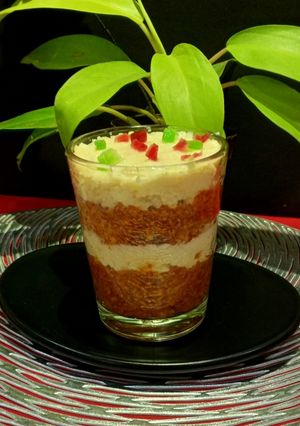 A picture of Carrot Halwa With Rabdi Layer.