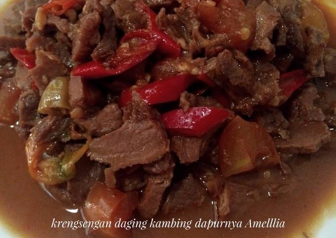 Langkah Mudah untuk Menyiapkan Krengsengan kambing super puedezzz.. yang Bisa Manjain Lidah