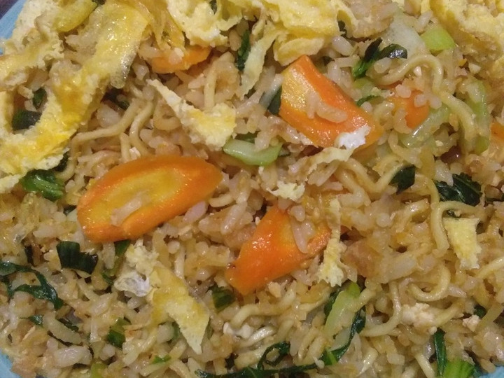 Cara Buat Minas Jahe (Mie+nasi Goreng) Praktis