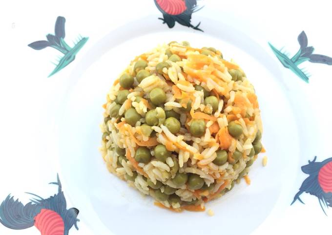 Easiest Way to Make Perfect Vegan Pea And Carrot Fried Rice