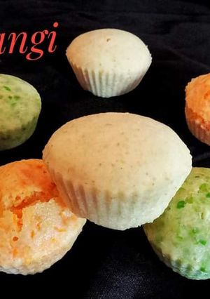 A picture of Tricolour Dalia and Veggie Muffins.