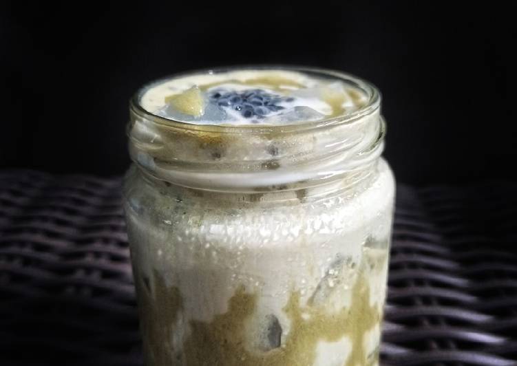 Resep 257. Susu Nata Greentea, Enak Banget