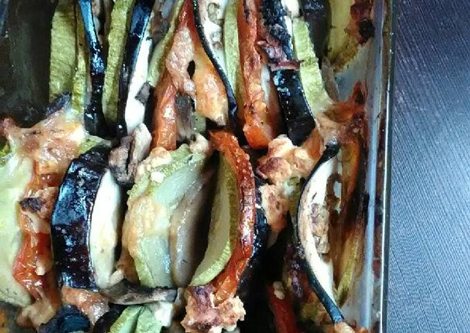 Овощи с грибами на ужин