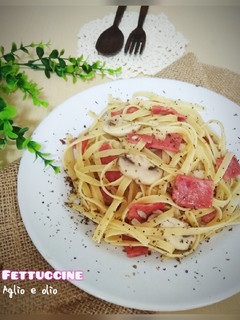 Foto resep Fettuccine aglio e olio