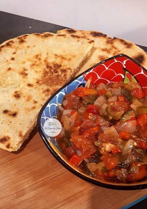 Une photo de Slata Mechouia (Salade de poivrons Algérienne) 🇩🇿🌶