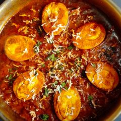 A picture of Egg Lababdar.