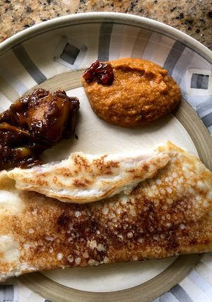 A picture of Ghee Thosai with Onions #WYH.