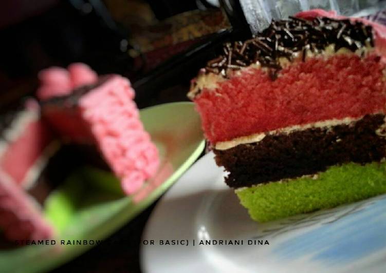 Resep Steamed Rainbow Cake (For Basic Tart) Anti Gagal