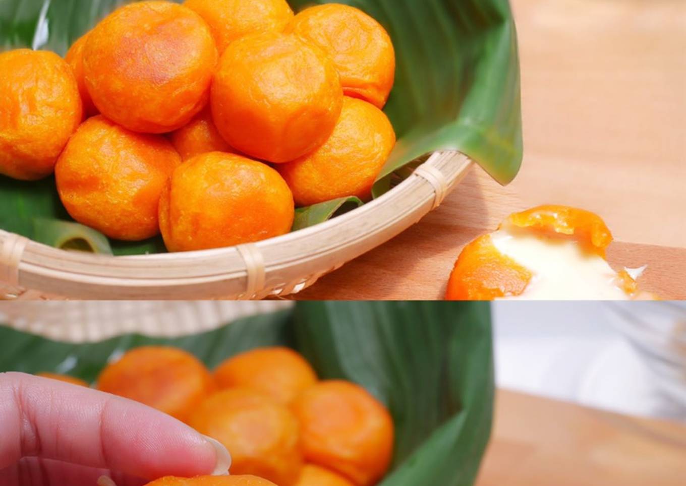 Resep Ubi Mochi Keju / Sweet Potato Cheese Ball