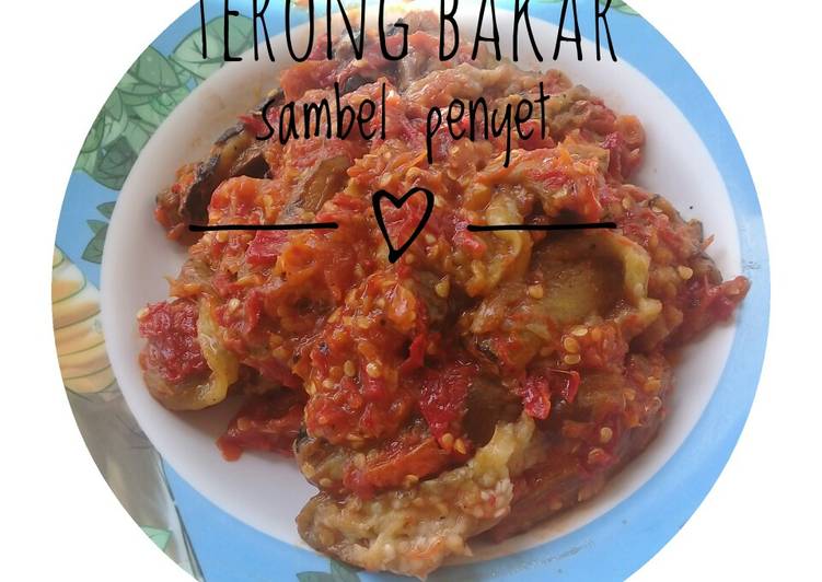 Terong bakar sambel penyet