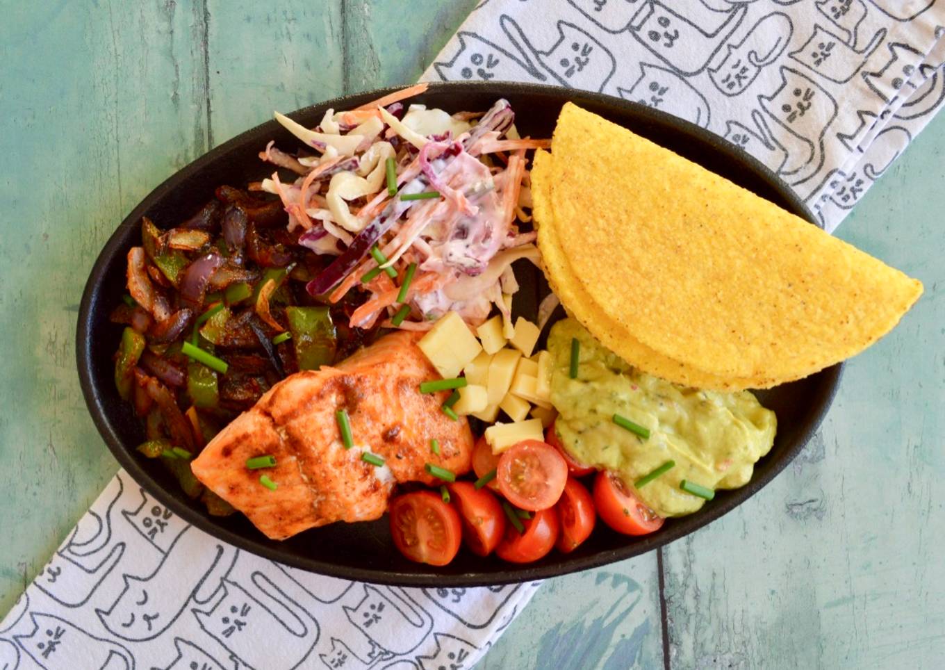 Recipe of Homemade Spiced Salmon Tacos