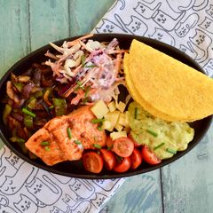 A picture of Spiced Salmon Tacos.