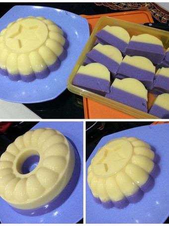 Bagaimana Membuat Puding 2rasa (mix susu jagung&amp;kolak ubi) Cara Asik Makan Kolak, Enak