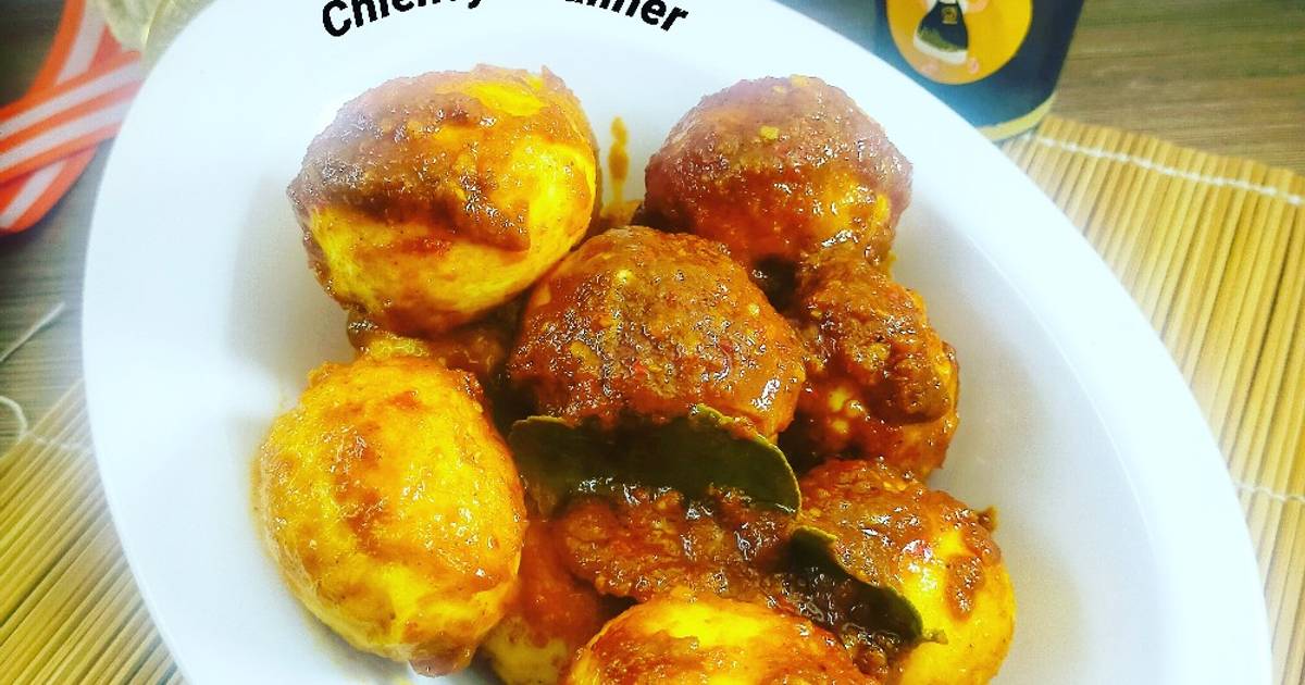 Resep Telur Bumbu Racik Rendang oleh Chiensyn Kuliner - Cookpad