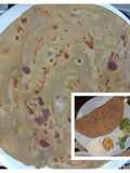 Ginger,Garlic and Green chilli Paratha