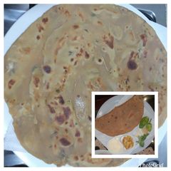 Ginger,Garlic and Green chilli Paratha A picture of Ginger,Garlic and Green chilli Paratha.