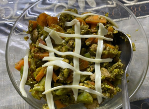 A picture of Keto Veg Stir-Fry Broccoli Rice.