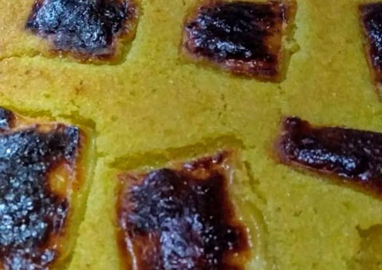 Bolo de milho com queijo fresco