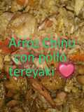 Arroz Chino con pollo Teriyaki hecho en casa