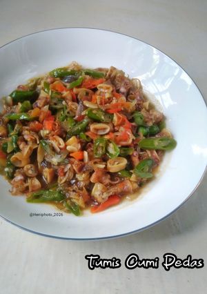 Foto resep Tumis Cumi Asin Pedas