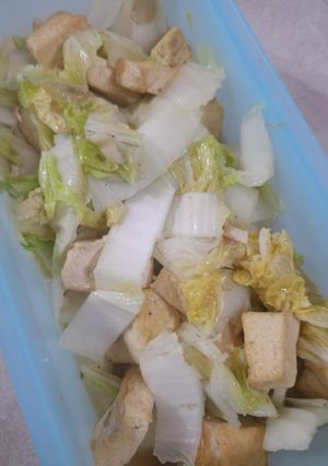 Foto resep Cah Sawi Putih Tahu