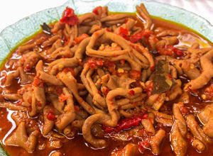 Foto resep Usus Ayam Pedas ala Warteg