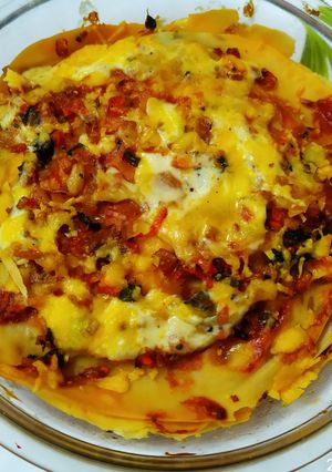 A picture of Veg lasagna (Italian dish).
