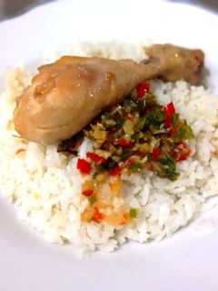 Foto resep Nasi hainan simple+chili oil