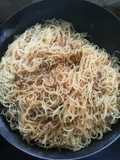 Bihun goreng bistik vegan