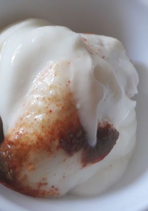 A picture of Bread Dahi Vada.
