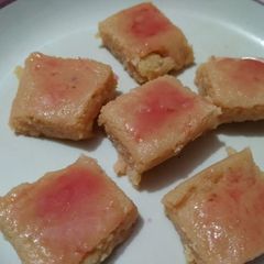A picture of Rose burfi.