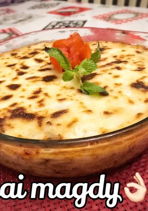 صورة لوصفة مكرونه بشاميل بشكل جديد