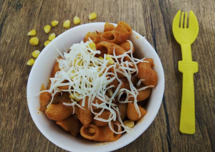 Recipe of Jamie Oliver Corn cheese pasta