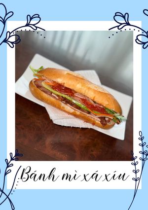 Hình của món Bánh mì xá xíu.