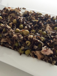 Una foto de Arroz salvaje con guisantes