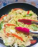 Chow Mein con vegetales filetes dePollo !!
