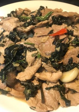 紫蘇蒜香里肌 的食譜成品照片