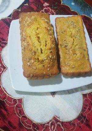 Una foto de Cake de zanahoria con nueces y ron