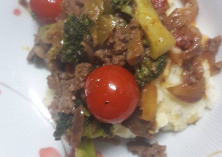 Recipe of Homemade Ground beef and mash