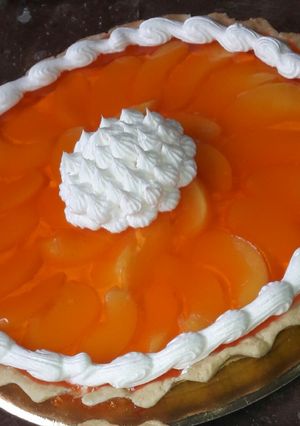 Una foto de Tarta de duraznos