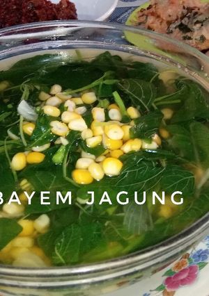 Foto resep Sayur Bayam Jagung