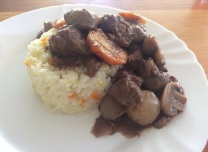 Una foto de Beef bourguignon