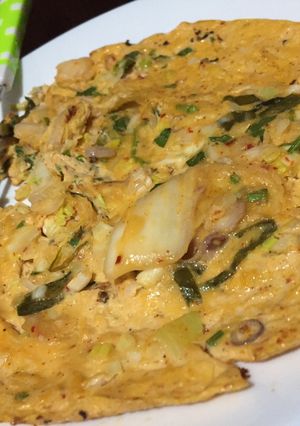 Foto resep Omellete kimchi ala hubby