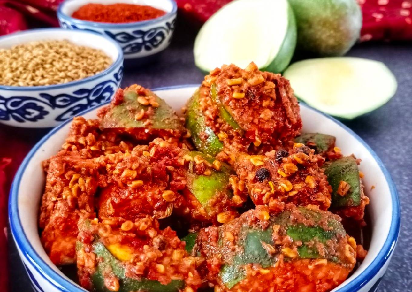 Whole Methi and Mango Pickle